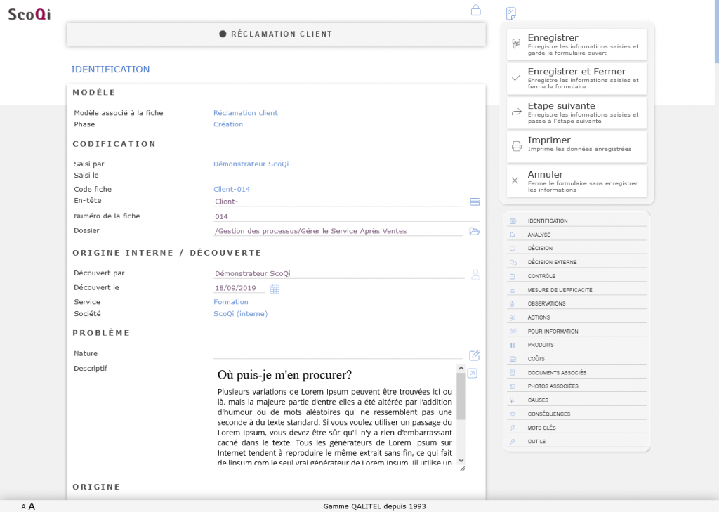 logiciel-gestion-non-conformite-action-qualite-qalitel-conform - QALITEL-conform-Fiche-de-non-conformité-style-pavé